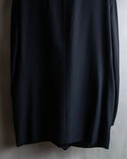 "GIORGIO ARMANI" Beautiful drape navy wool set up