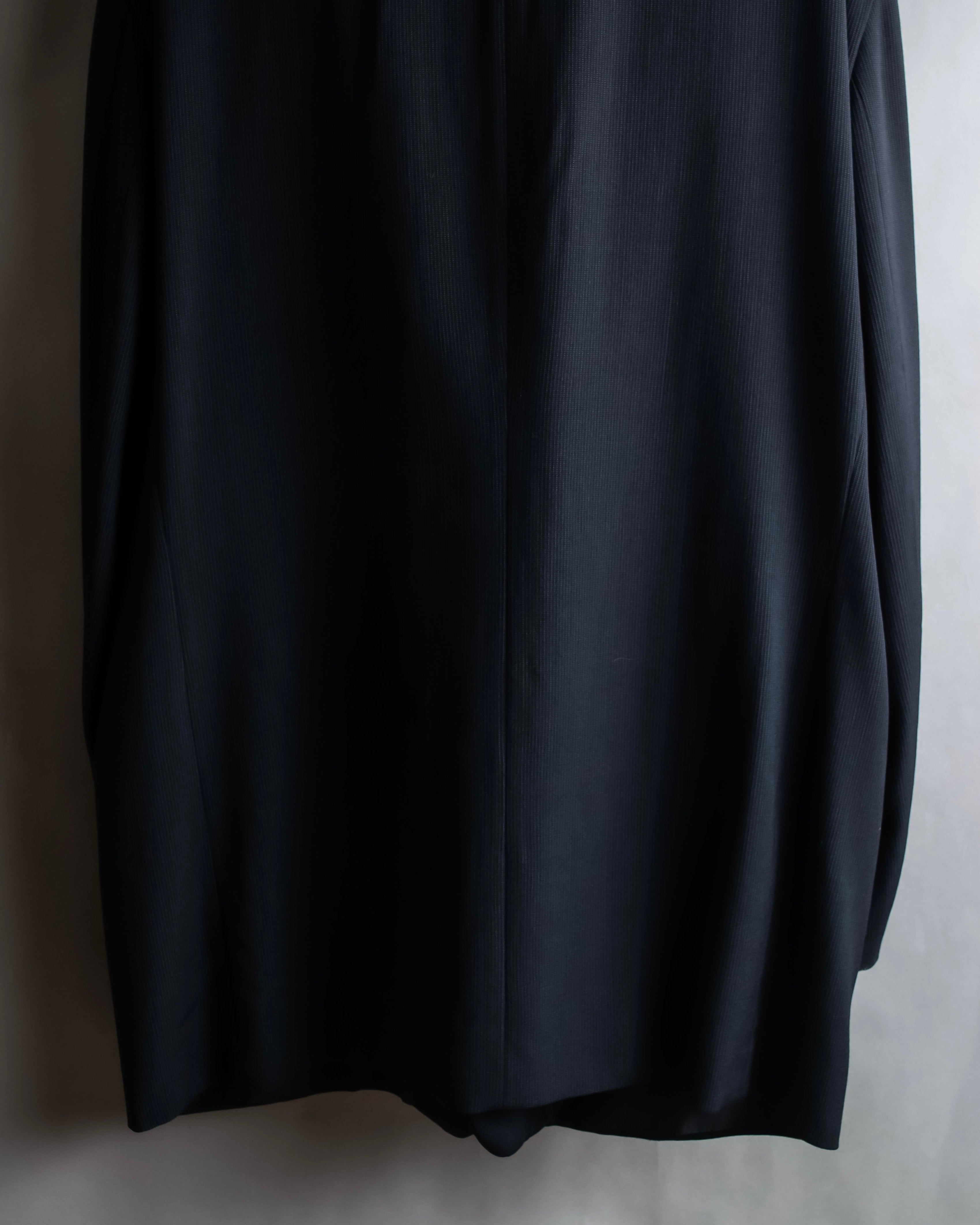 "GIORGIO ARMANI" Beautiful drape navy wool set up