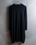 "JEAN PAUL GAULTIER" Separate drawstring design V-neck long length pullover