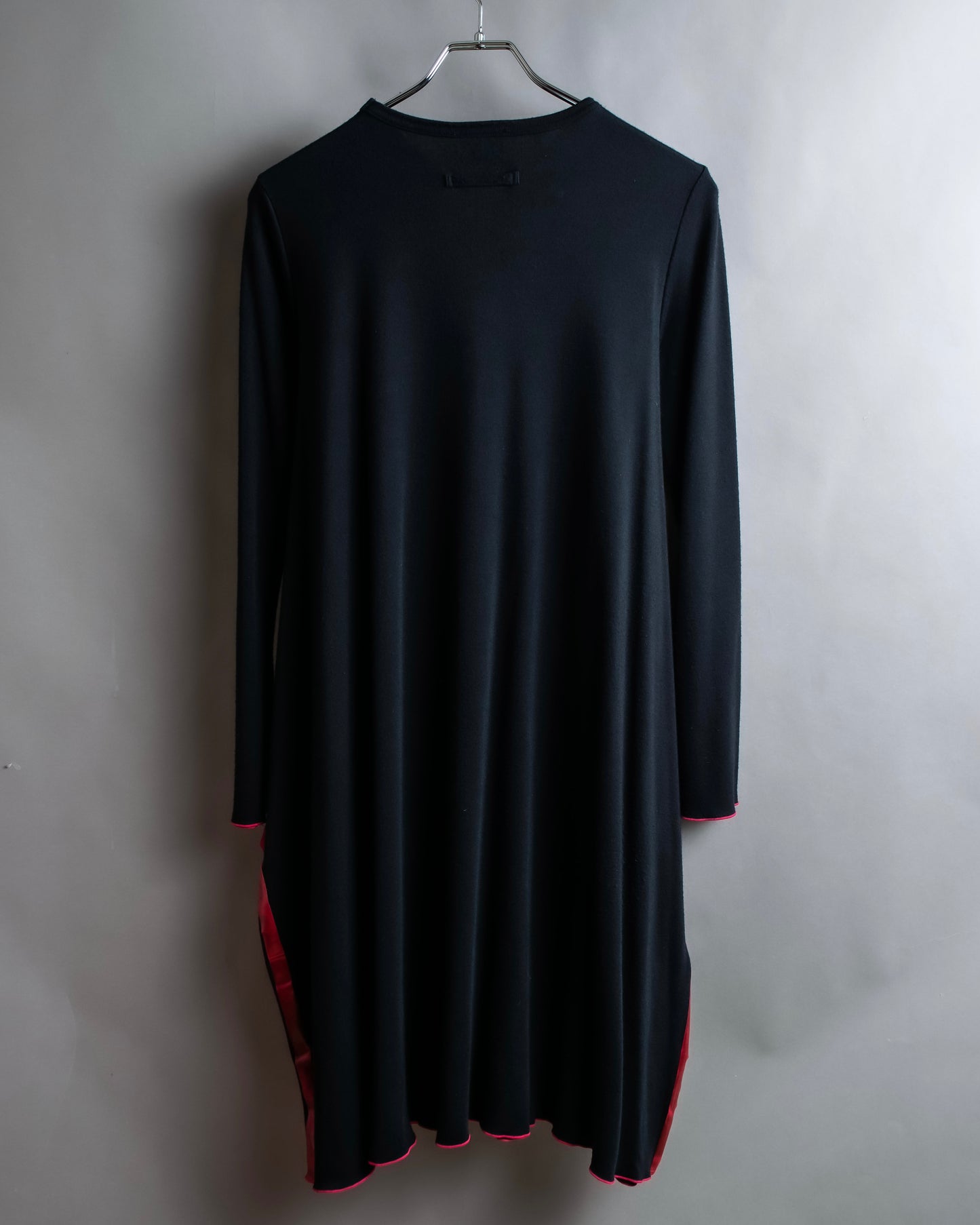 "JEAN PAUL GAULTIER" Separate drawstring design V-neck long length pullover