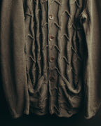"ARMANI COLLEZIONI" 00's-10's Textured linen knit cardigan