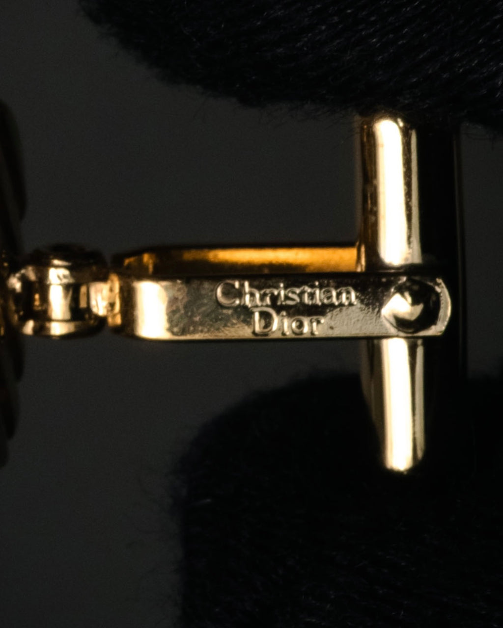 “Christian Dior” 70’s-80’s Geometric cut cufflinks
