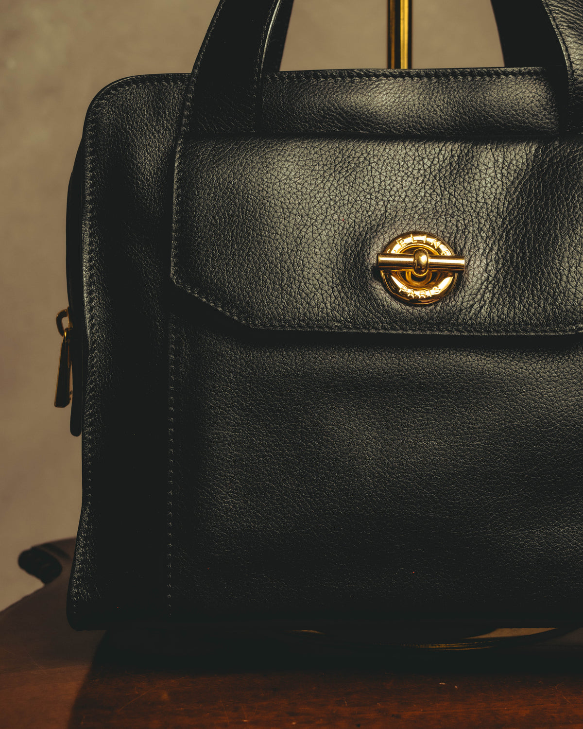 "CELINE" 80's-90's Classic leather top-handle bag