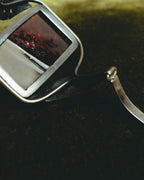 "Vintage" Sculptural amber tone statement bracelet