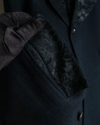 "tricot COMME des GARCONS" 
2001AW Lace-switched design tailored jacket