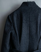 "RUIRUE BOUTIQUE" Shawl collar flare silhouette coat