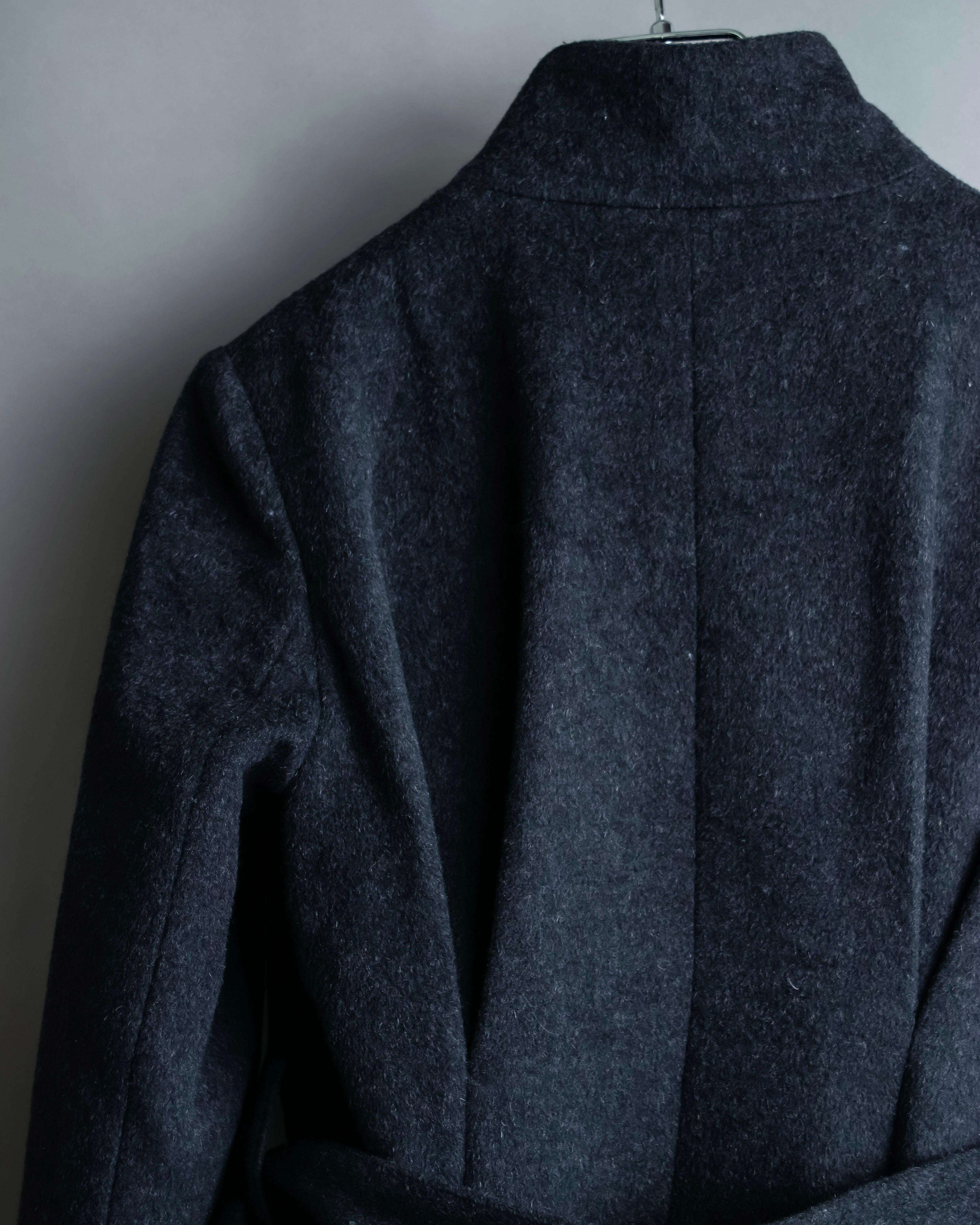 "RUIRUE BOUTIQUE" Shawl collar flare silhouette coat