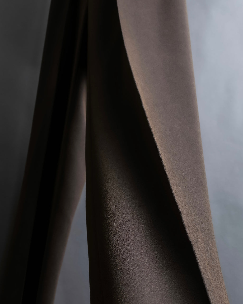 "SHIZUKA KOMURO" Dark brown color easy waist slacks