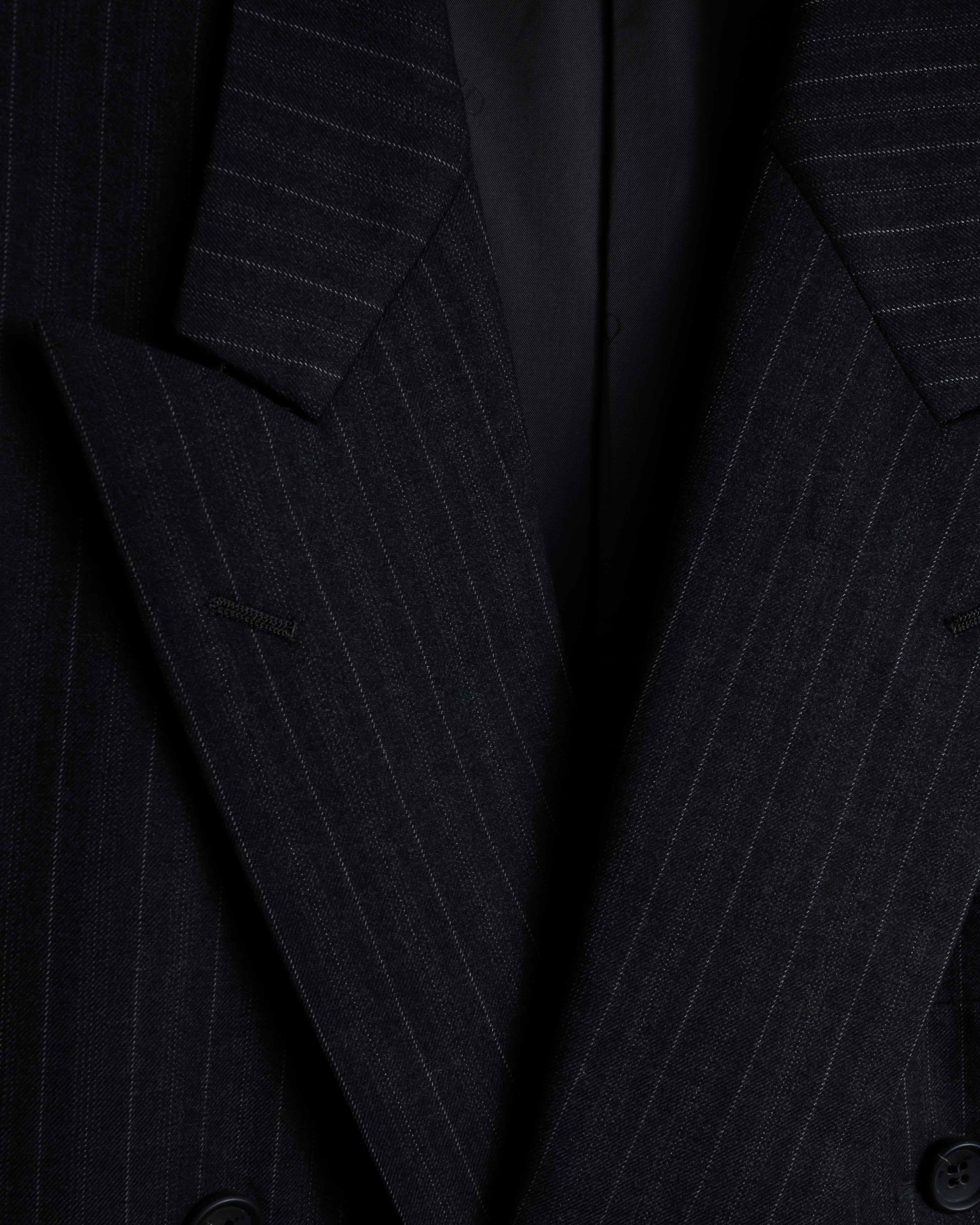 "Christian Dior" 90’s Pinstripe double breasted suit set up