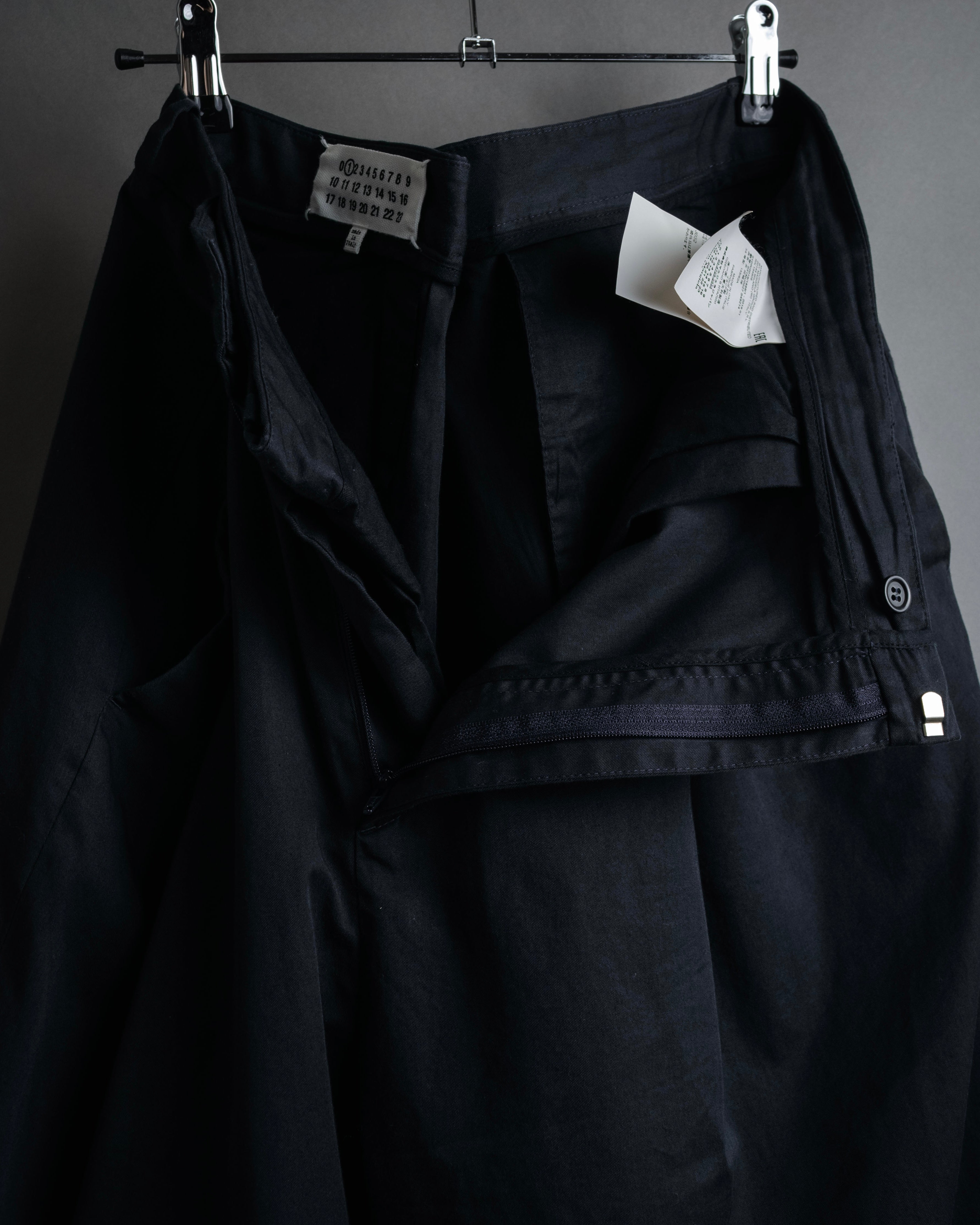 “Maison Margiela” 2019SS Cotton draped culotte shorts