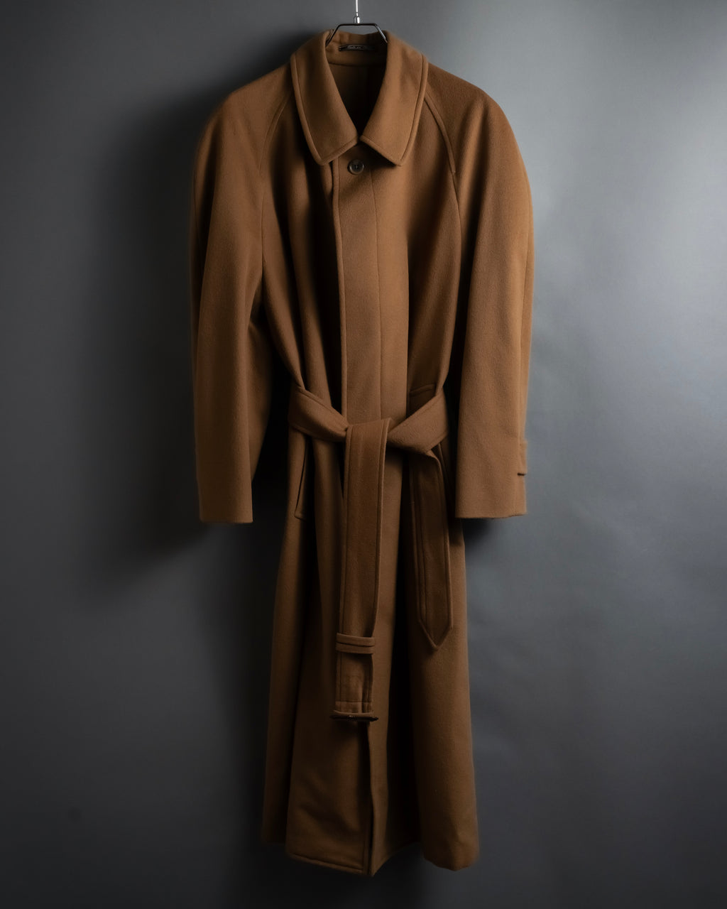 "FENDI" 90's Italian classic 100% cashmere belted coat