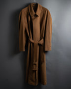 "FENDI" 90's Italian classic 100% cashmere belted coat