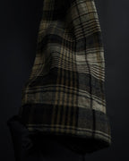 "GUCCI" Brushed check pattern tapered pants