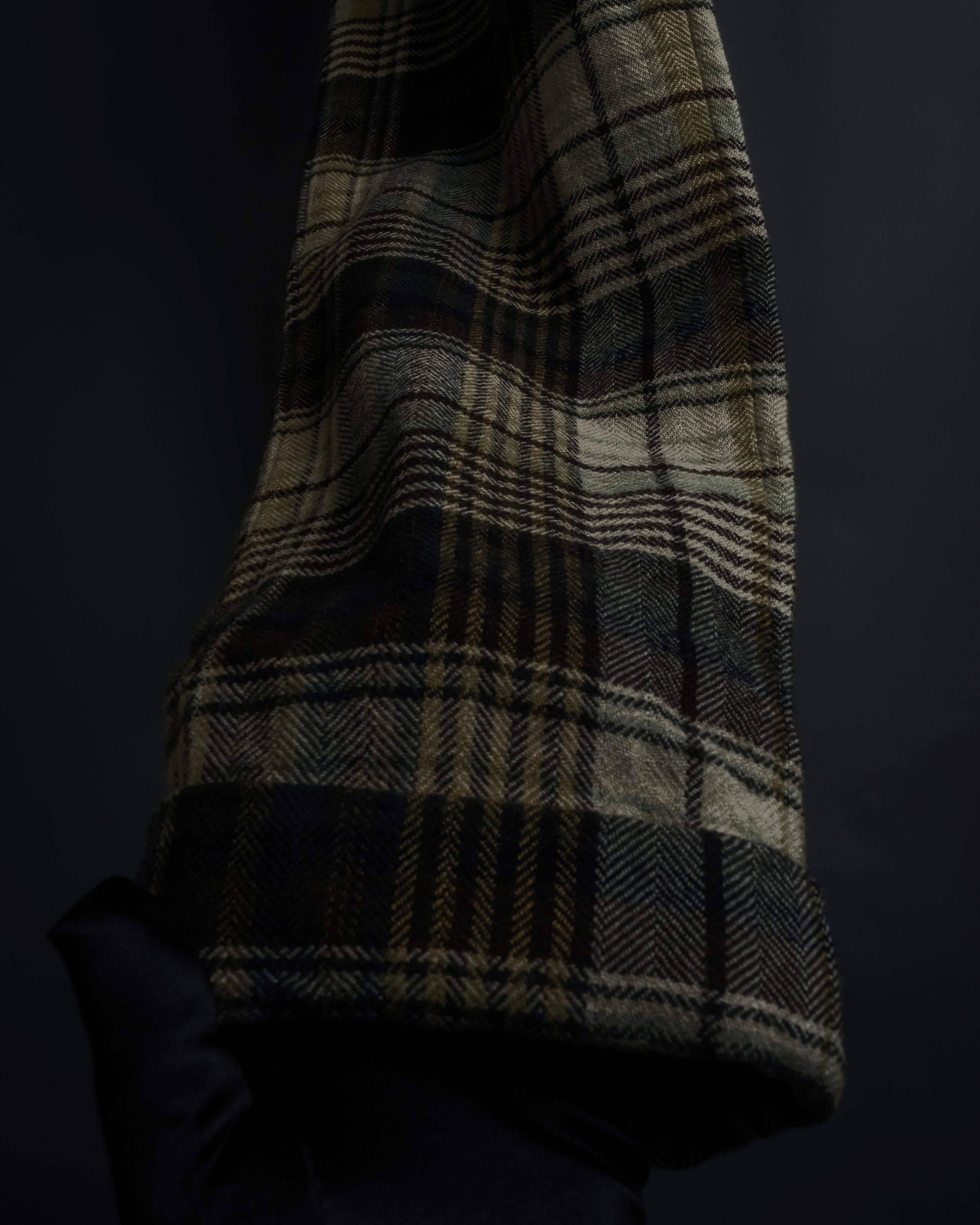 "GUCCI" Brushed check pattern tapered pants