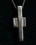 "GUCCI" Cross motif silver 925 necklace