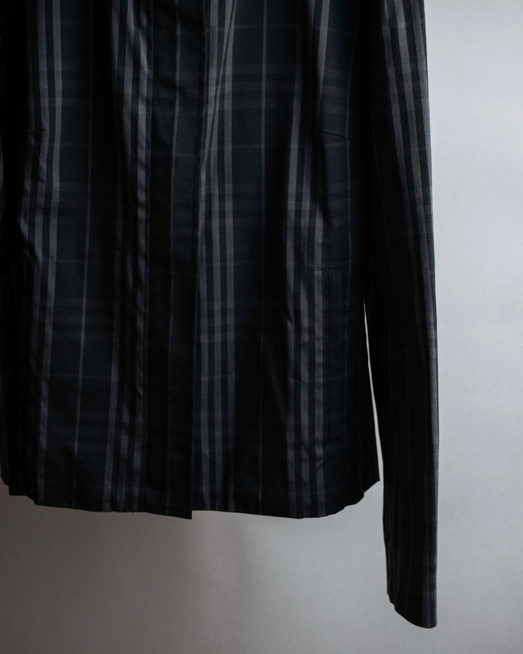 "BURBERRY" Combination leather design check pattern one-shoulder bag