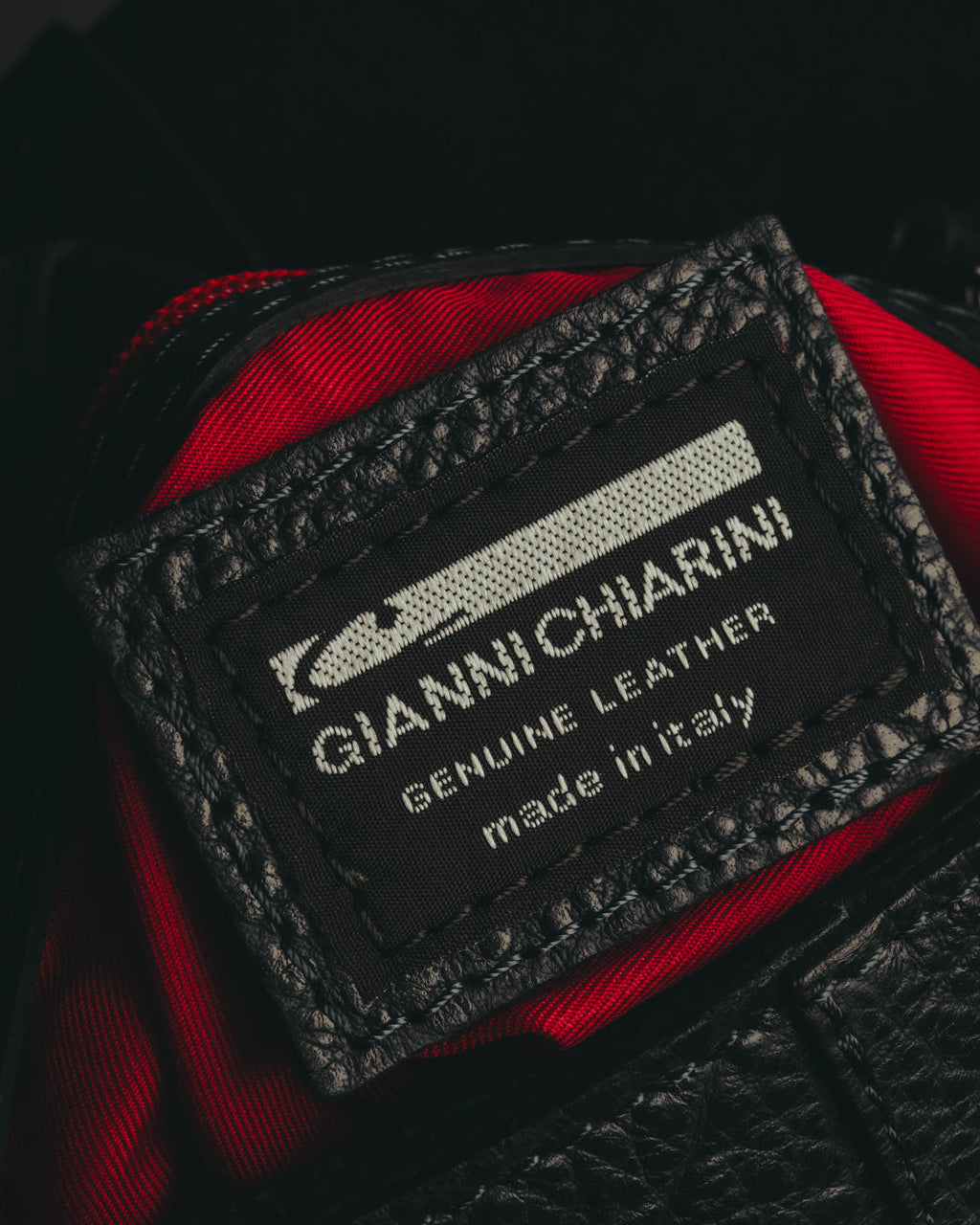"GIANNI CHIARINI" 00's-10's Pebbled leather flap shoulder bag