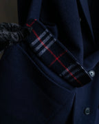 "BURBERRYS" Oversized wide lapel tailored coat