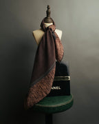 "CHANEL" 80's-90's Elegant silk scarf