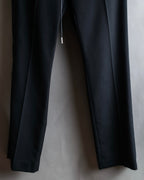 "sacai" Satin line design tapered slacks
