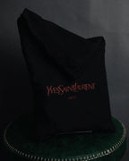 "Yves Saint Laurent" 80’s-90’s Astrakhan-flap envelope shoulder bag