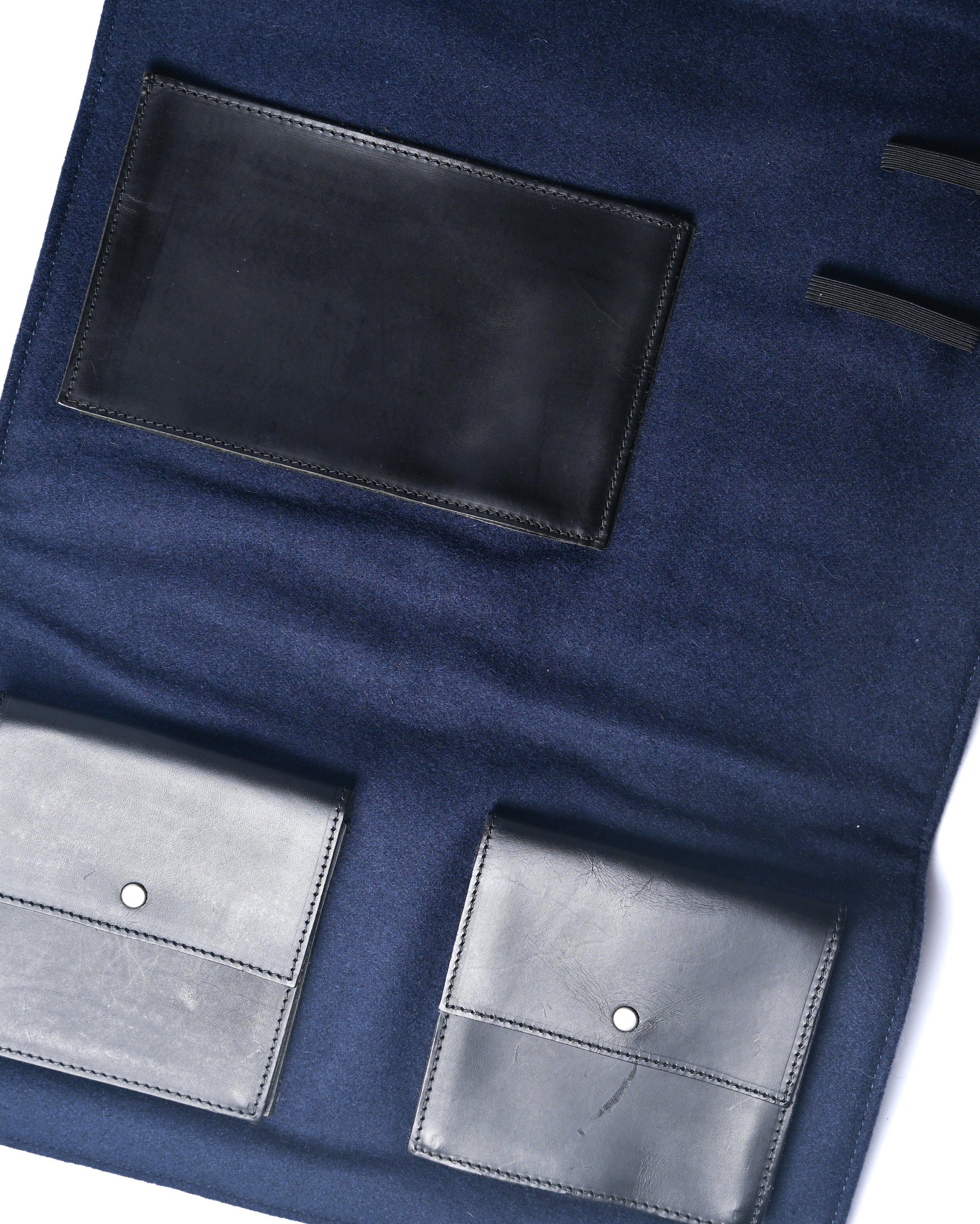 Christian Dior/ Felt Travel Organizer Clutch Bag Navy