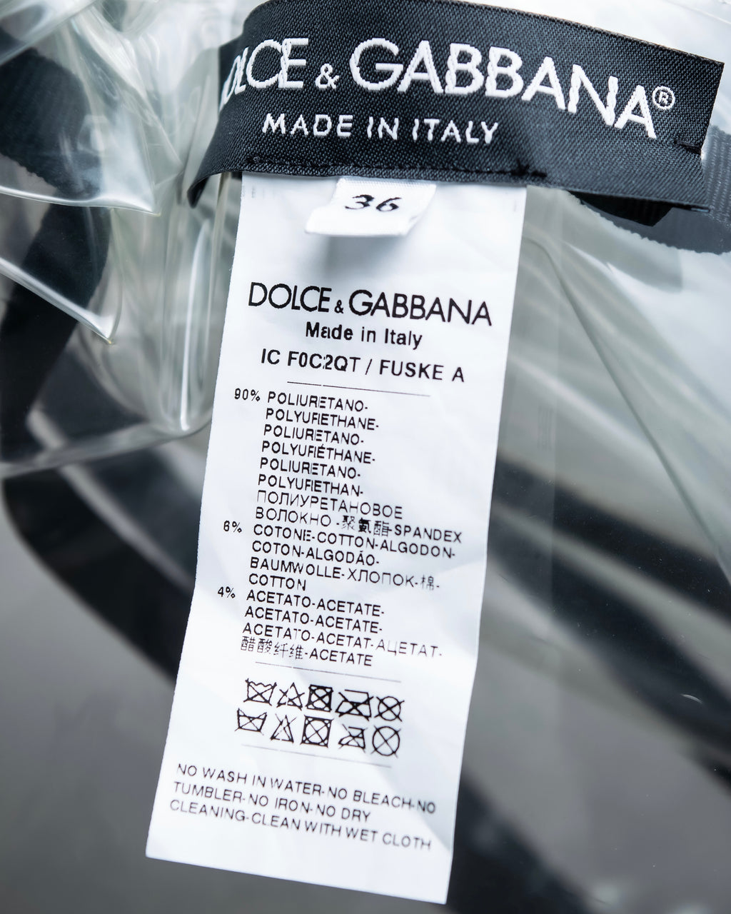 "DOLCE &amp; GABBANA" 23SS PVC material oversize trench coat