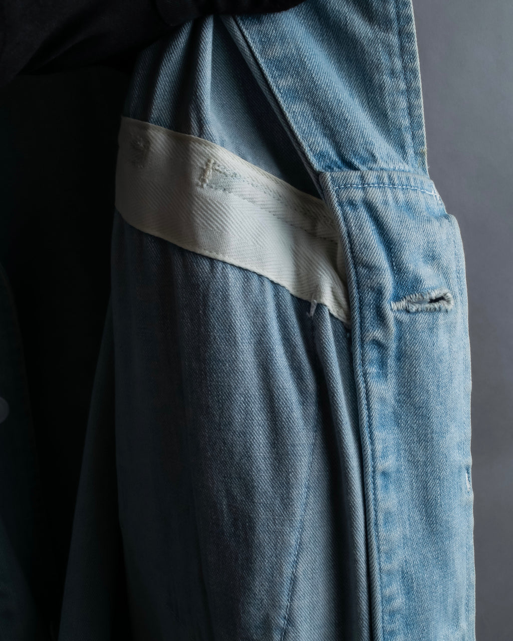 "COMOLI" Flap pocket design oversized denim jacket