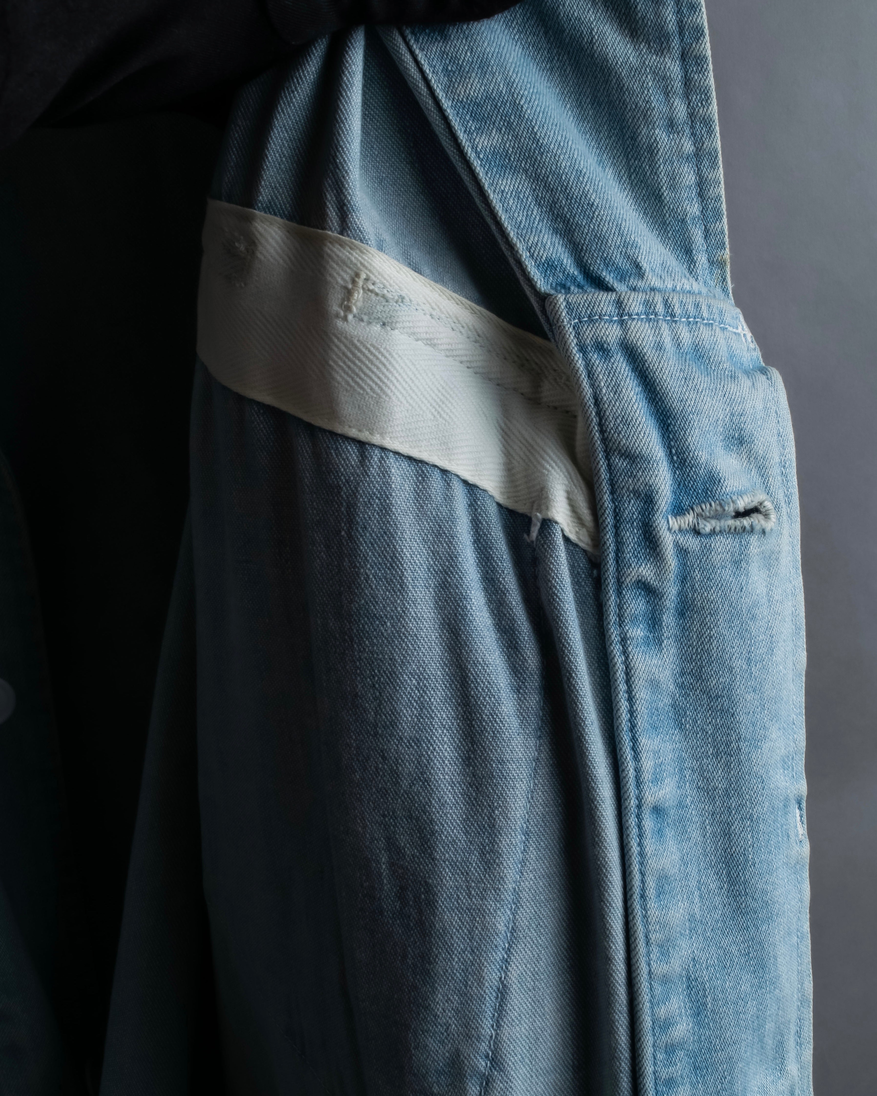 "COMOLI" Flap pocket design oversized denim jacket