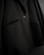 "ARMANI COLLEZIONI" Sharp peak lapel 100% cashmere tailored jacket