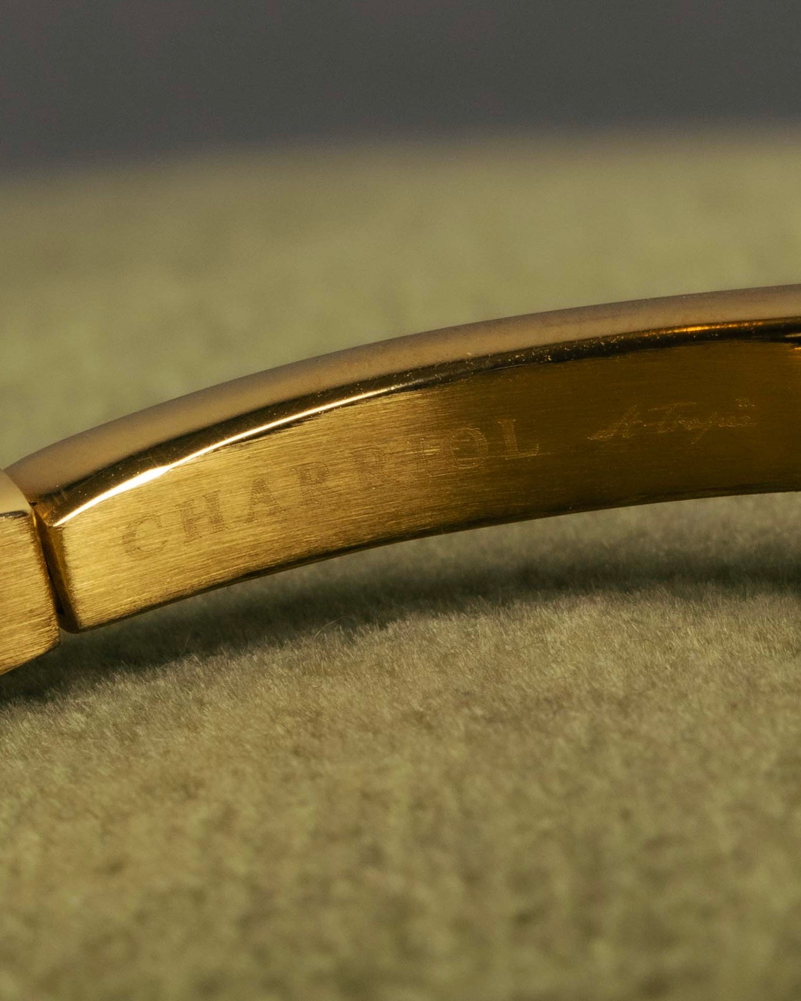 "CHARRIOL" 90's-00's Vintage PVD gold and steel cable link bangle