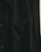 -SPECIAL- “HERMÈS“ 00’s-10’s Sleeveless silk draped shirt dress