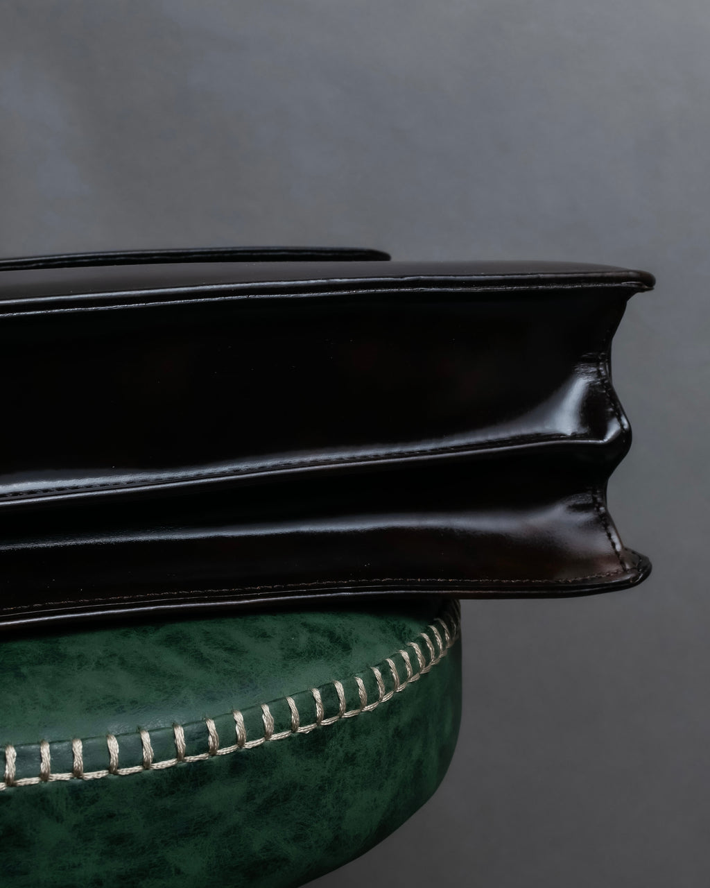 "BALENCIAGA" Patine leather briefcase bag