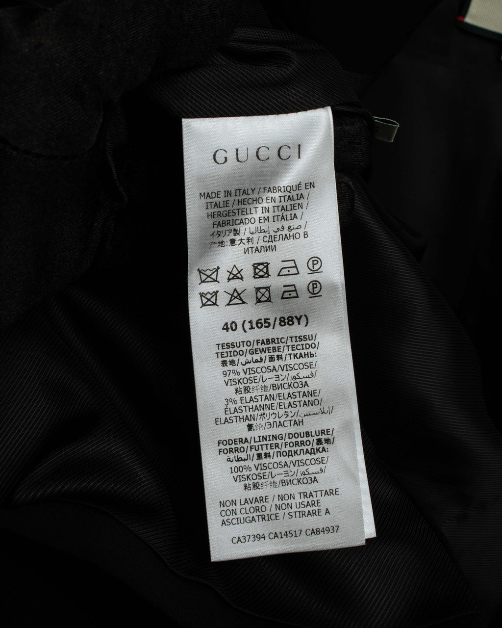 "GUCCI" Michele period stand collar modified design tailored jacket