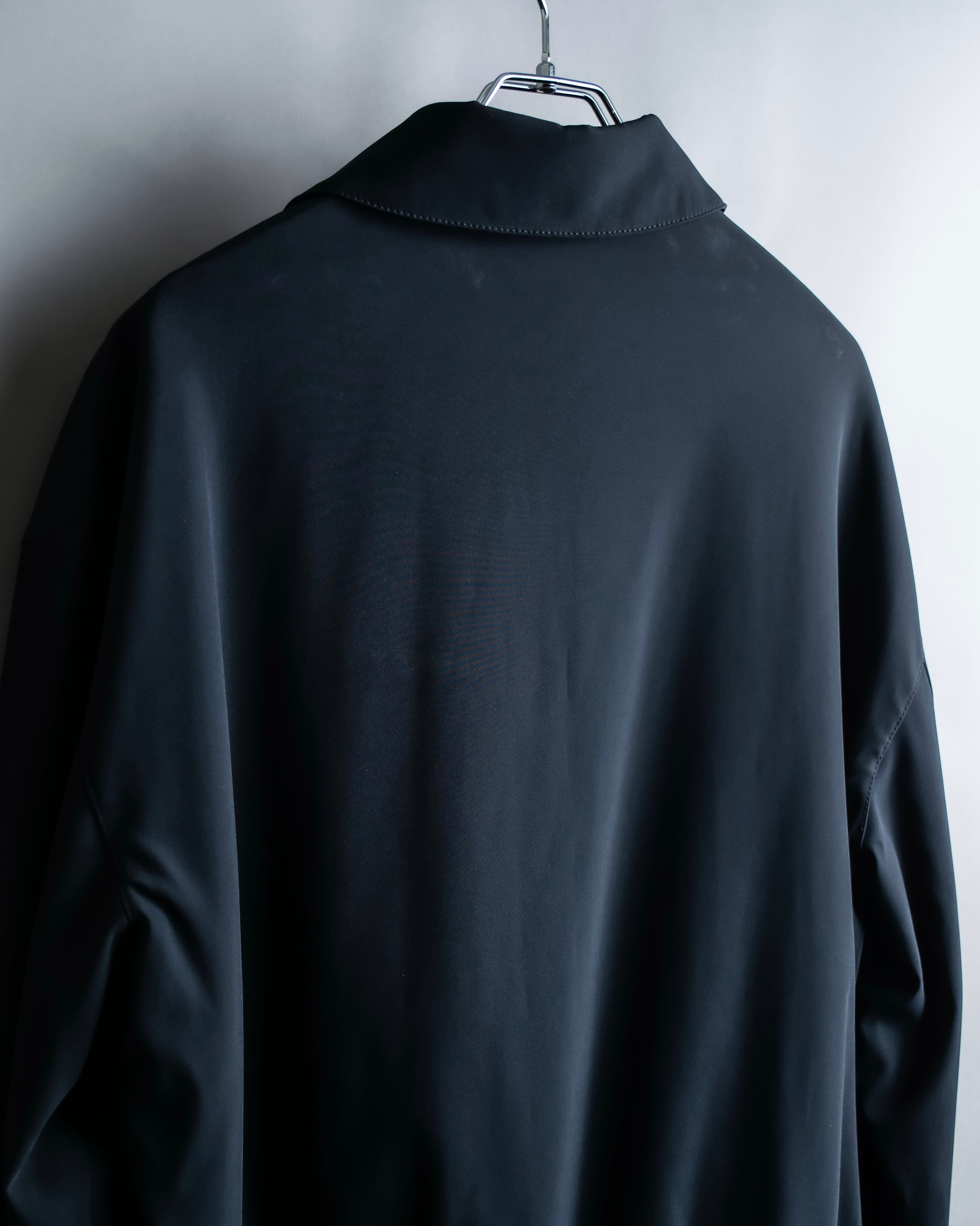 "ARMANI" Minimal design stand up collar blouson