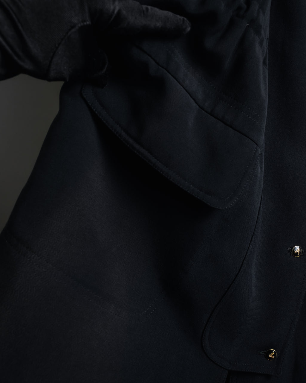 "VALENTINO" 90’s Couture-lined hooded coat