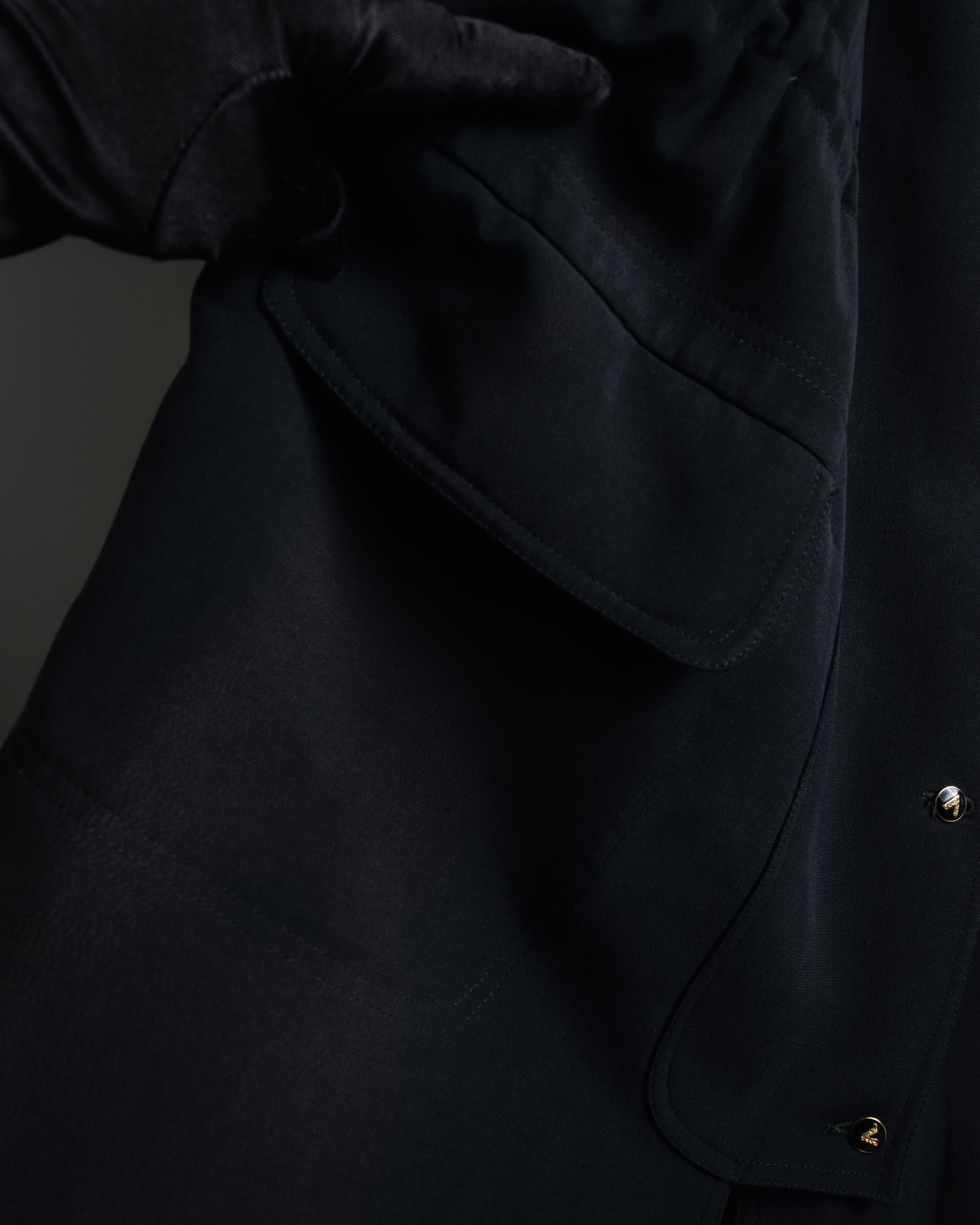 "VALENTINO" 90’s Couture-lined hooded coat