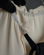 "VALENTINO" Gathered detail ribbon bow tie pullover