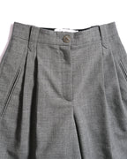 LOEWE/ 2019AW Two Tuck Wool Wide Shorts Gray