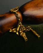 "Salvatore Ferragamo" 80's-90's Playful winter charm bracelet