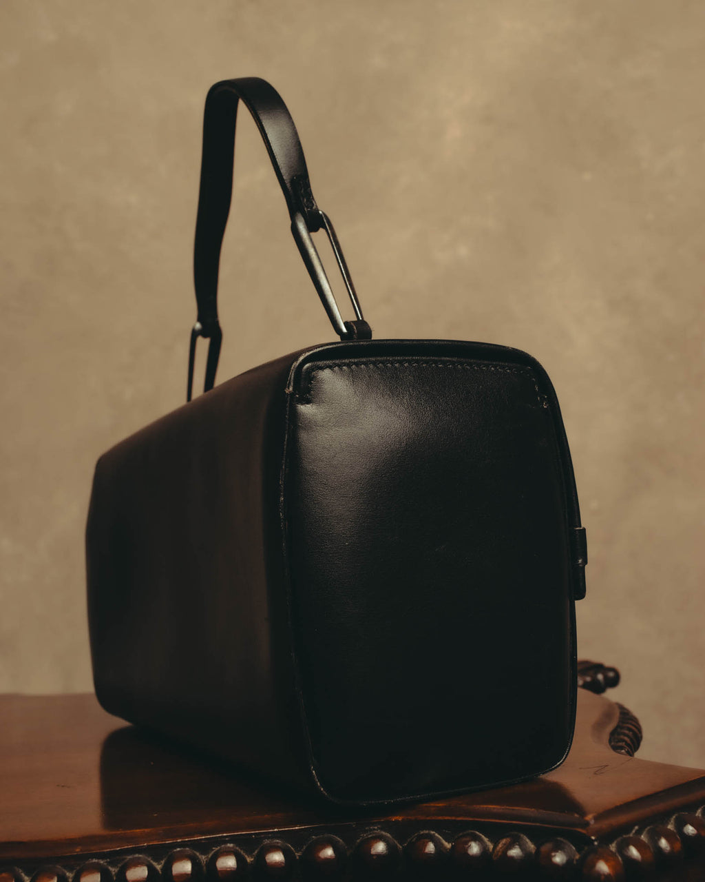 "LOEWE" Classic smooth leather top handle bag