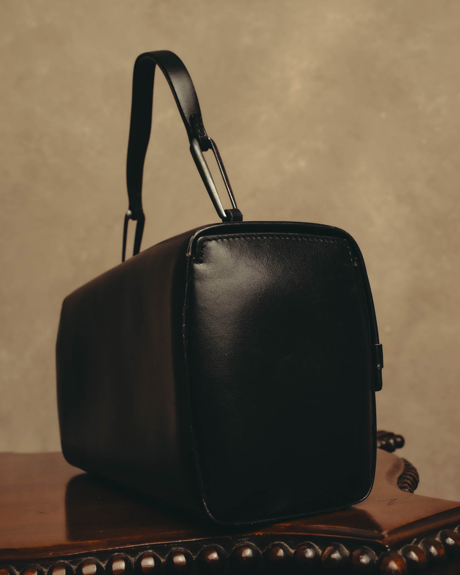 "LOEWE" Classic smooth leather top handle bag