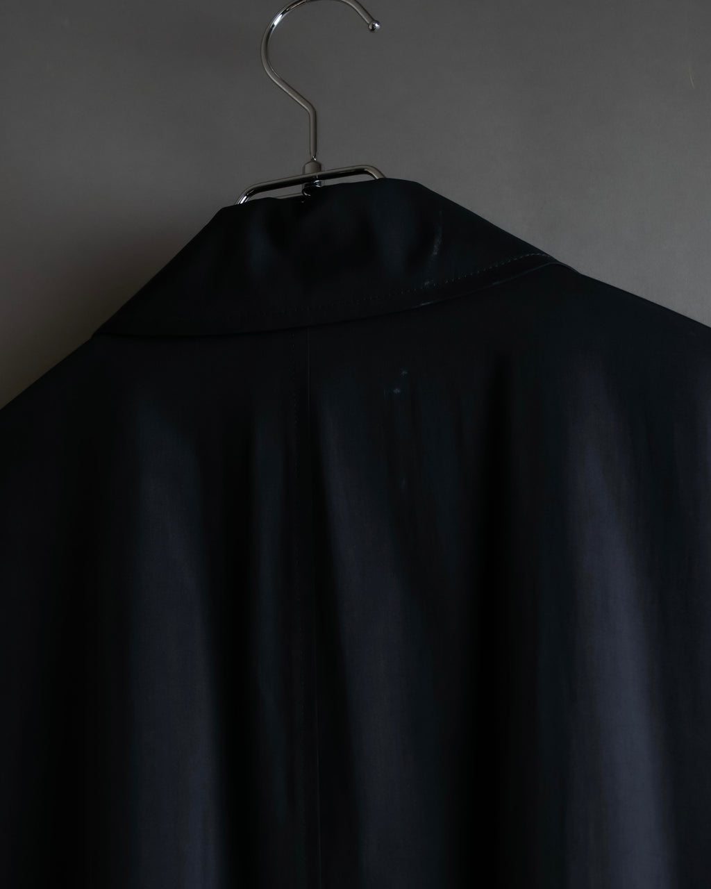 "Christian Dior" Straight line draping silk chester coat