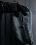 "Christian Dior" Pinstripe collarless jacket