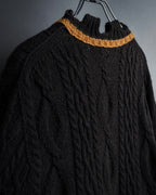 "Vivienne Westwood" Orb logo engraved cable knit cardigan