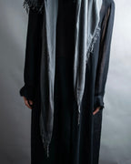 "GUCCI" GG pattern fringe detail scarf