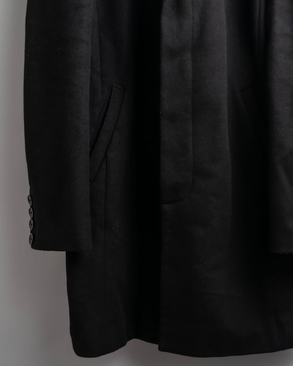 "ARMANI EXCHANGE" Sloth latch design stand color mid-length coat