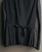 "COMME des GARÇONS HOMME" 10SS Vintage multi-button hickory stripe linen wool jacket