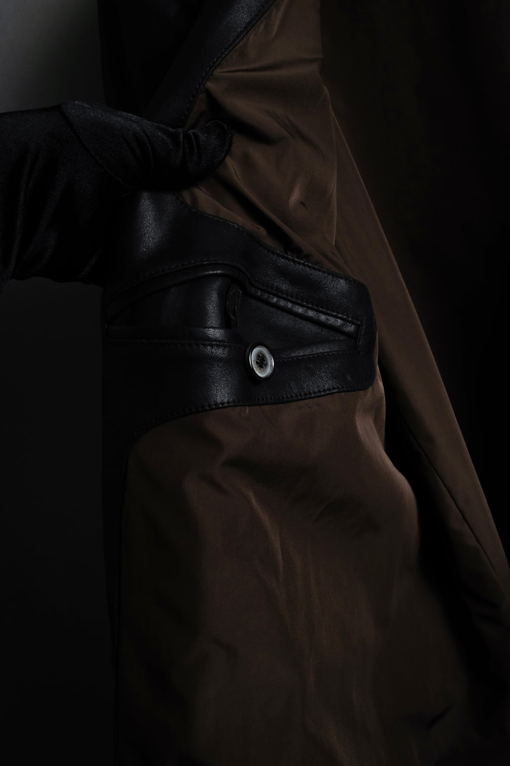 "HUGO BOSS" Oversized calf leather tailored jacket