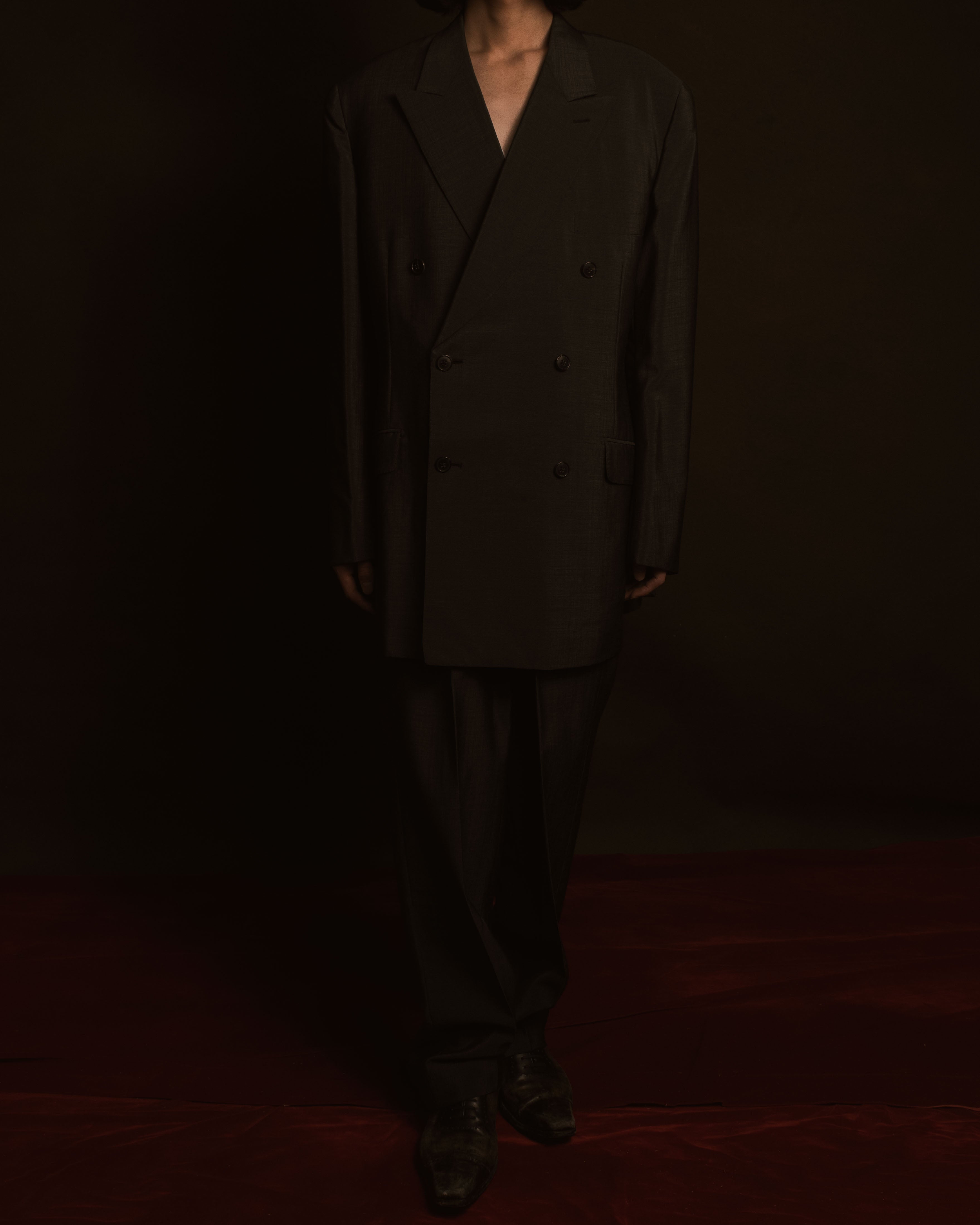 –SPECIAL– "HERMES" 98-03’s Wool mohair double breasted suit set